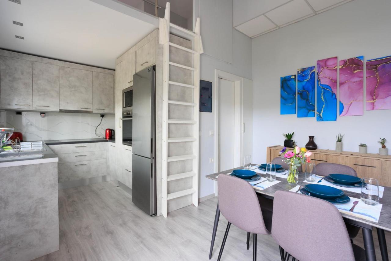Electra Modern Apartment With Cozy Garden Heraclión Exterior foto