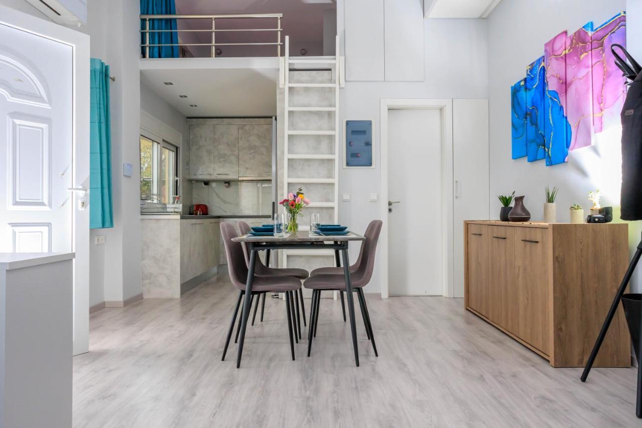 Electra Modern Apartment With Cozy Garden Heraclión Exterior foto